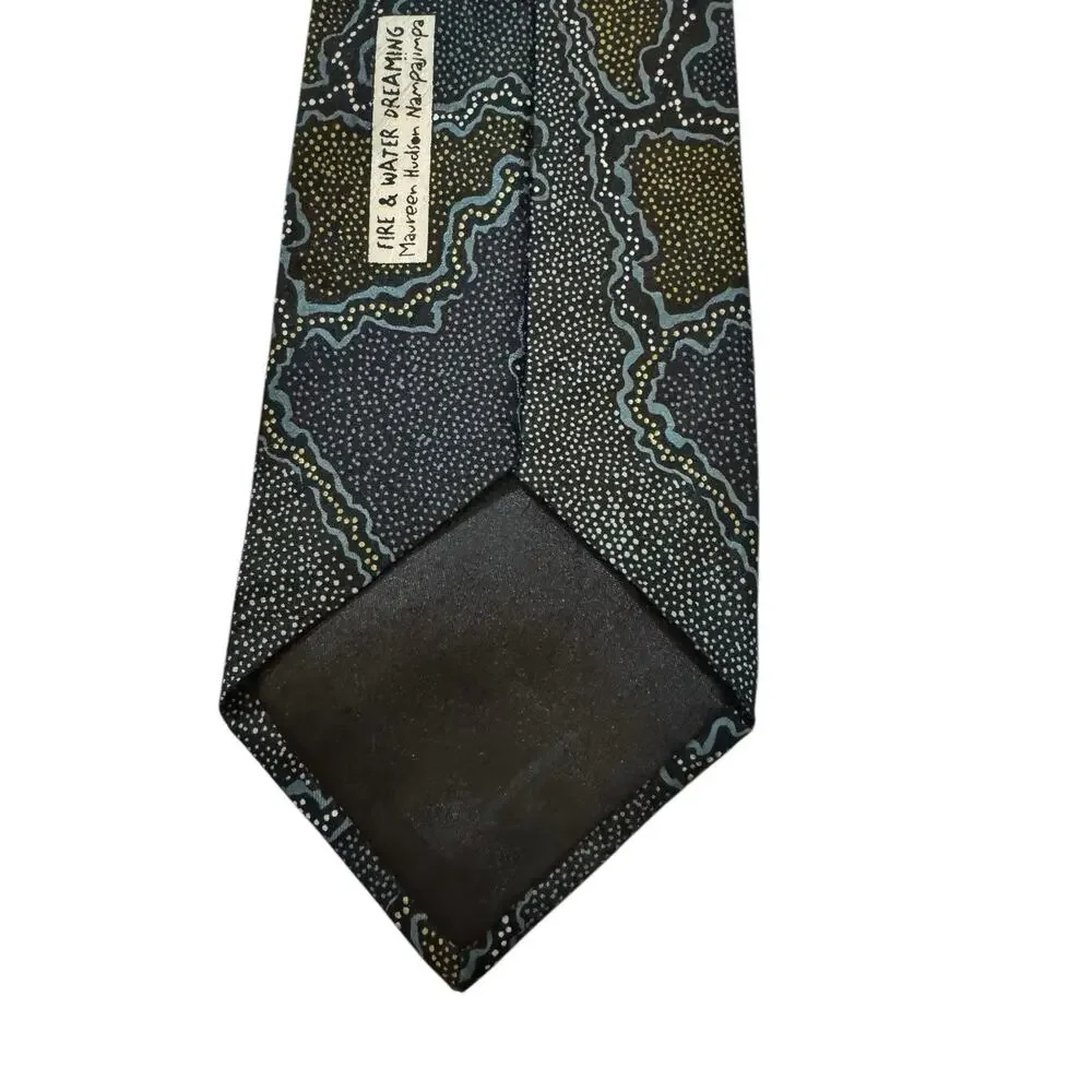 Yijan Australia Fire & Water Dreaming Maureen Hudson Nampajimpa Necktie
